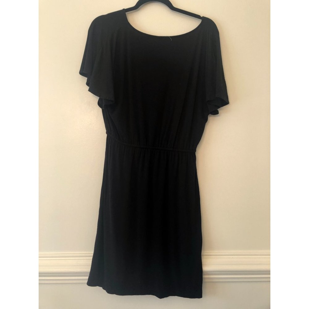 J.Crew Black Short Sleeve Dress | V-Neck | XS | Effortless Everyday Classic - Picture 6 of 8